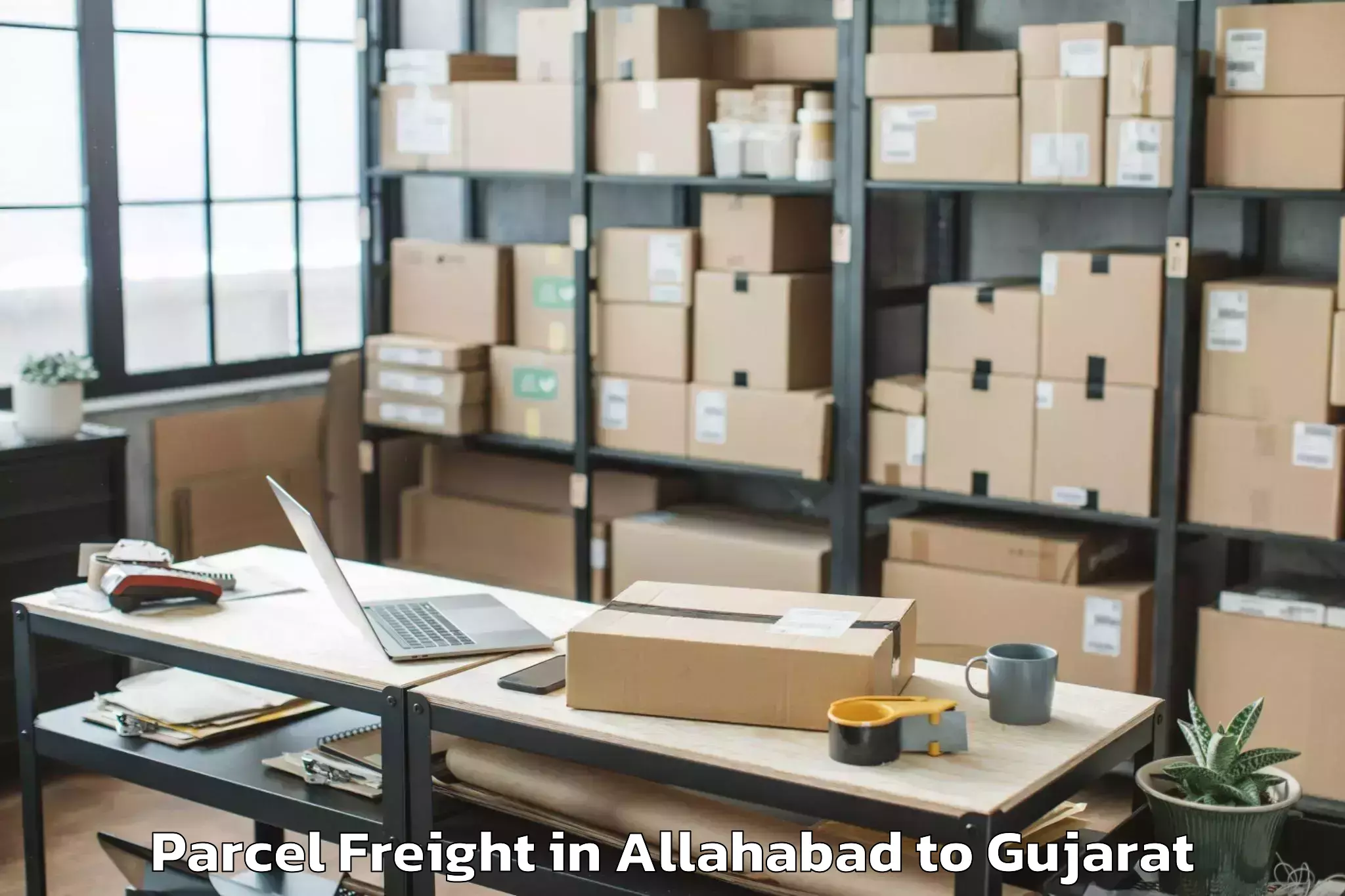 Book Allahabad to Gujarat Technological Universi Parcel Freight